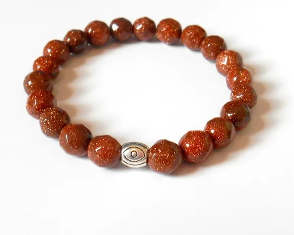 Pulseira com Pedra do Sol Facetada