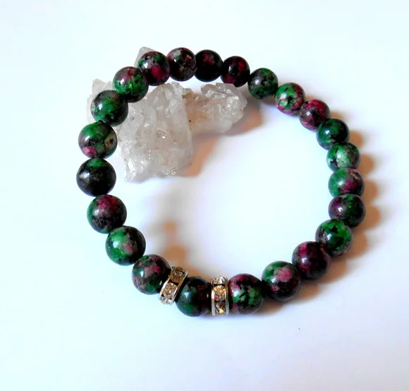 Pulseira com Rubi zoizita