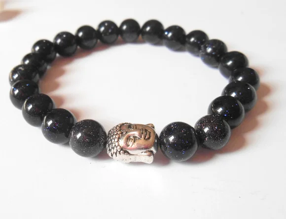 Pulseira Japamala com Pedra Estrela 21 Contas e Buda