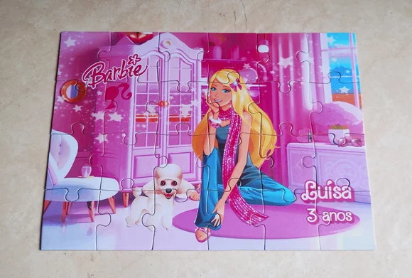 Quebra Cabeça 24 Peças Barbie Lembrancinha Mod 04