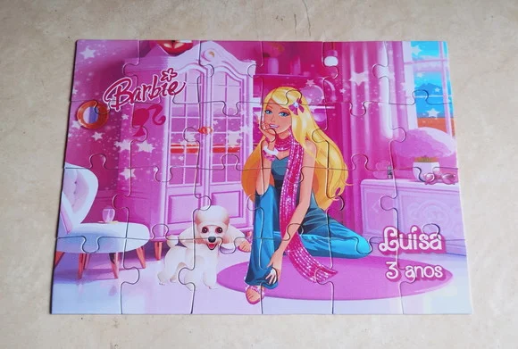 Quebra Cabeça Barbie 10 x 15 cm