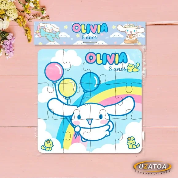 Lembrancinha Quebra-cabeça Cinnamoroll mdf personalizado