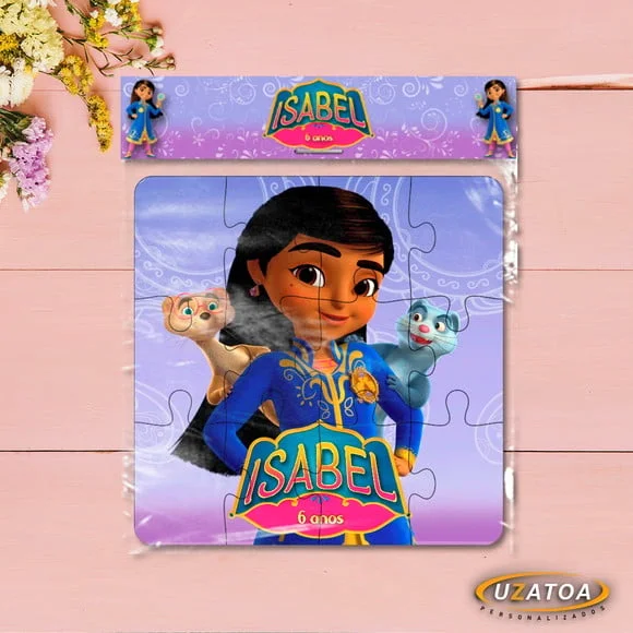Lembrancinha Quebra-cabeça Mira mdf personalizado