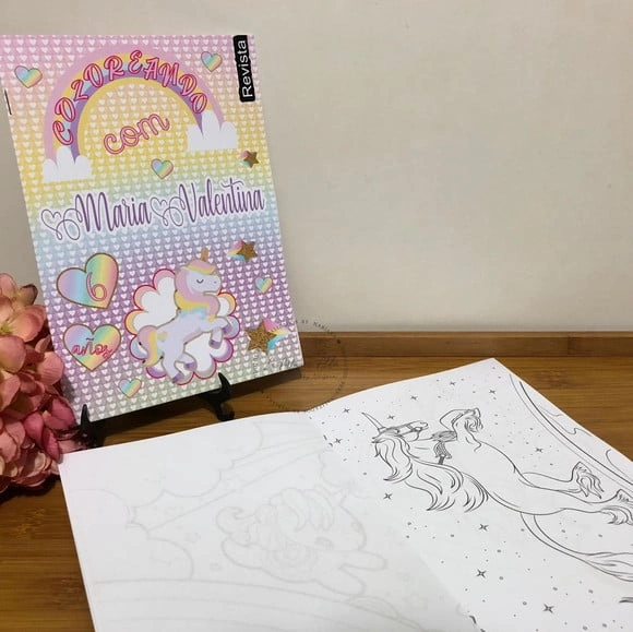 Revista para Colorir Unicórnio