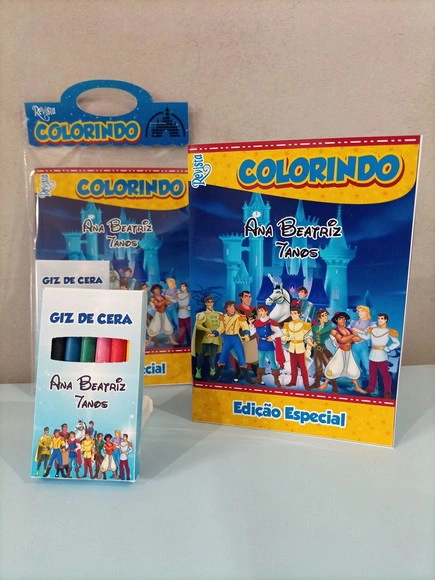 Livro para Colorir Príncipes