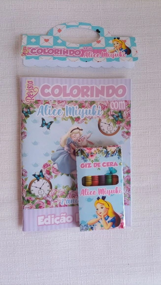 Revistinha para Colorir Alice no País das Maravilhas