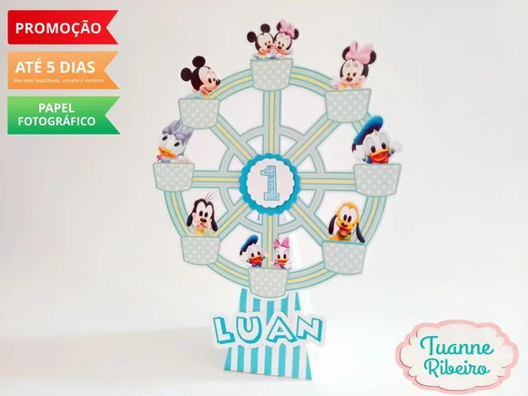 Roda Gigante - Mickey Baby - FRENTE E VERSO
