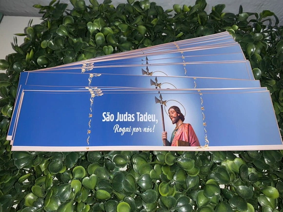 Rotulo Adesivo para Água Personalizado São Judas