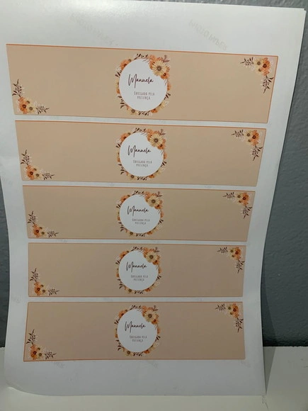 Rotulo Adesivo para Água Personalizado