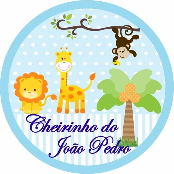Rotulo Adesivo para Lembrancinha Bebe