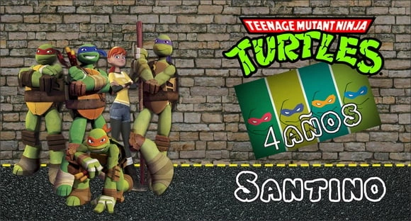 Rótulo para Cofre Tartaruga Ninja