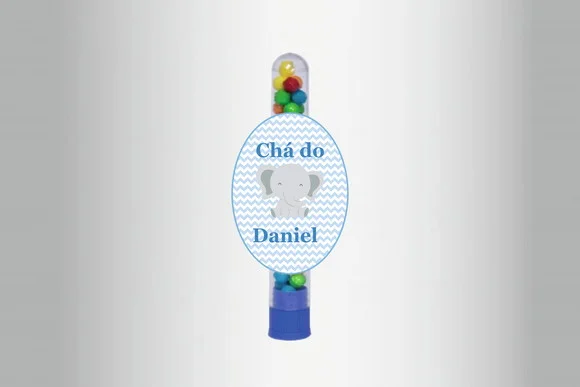 Adesivo Personalizado Tubete Elefantinho