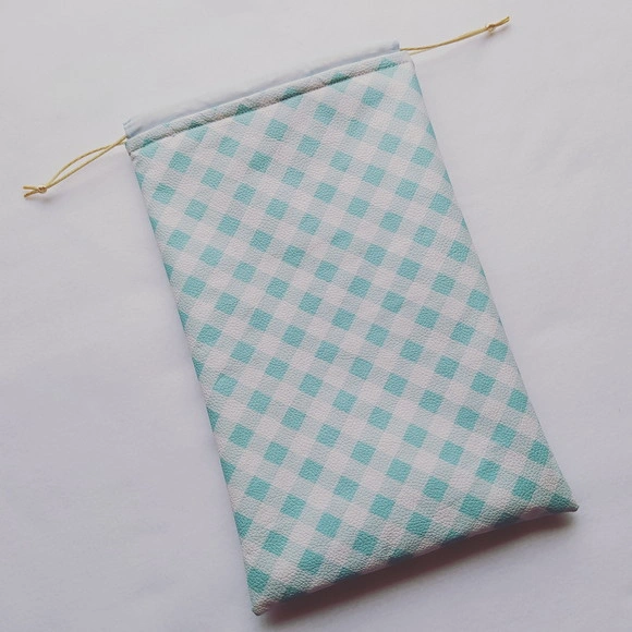 Saco Impermeável para Roupas 18x30 - Xadrez Verdinho