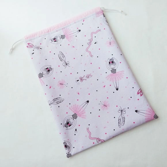 Saco Impermeável para Roupas 28x40 - Bailarinas