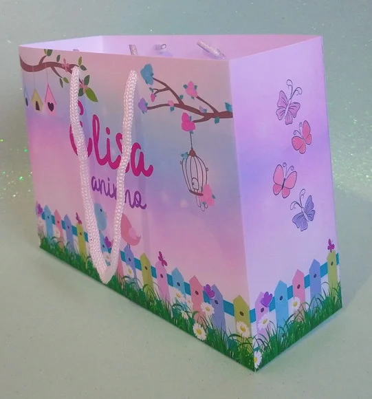 Sacola Personalizada Jardim Encantado 15a x 20l
