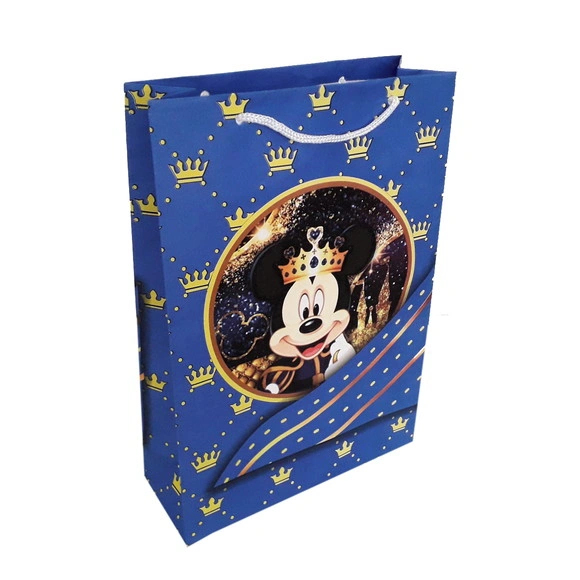 Sacolinha Mickey Realeza para Lembrancinha de Festa 10 Unds.