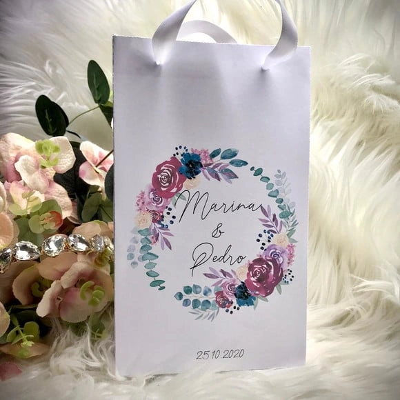 Sacolinha para lembrancinha de casamento tam. G ref. 2147