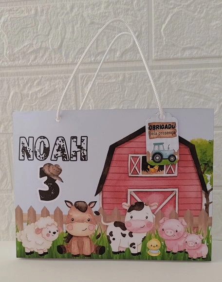 Sacolinha Personalizada Fazendinha