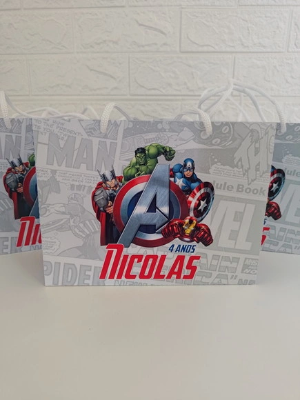 Sacolinha Personalizada Heróis