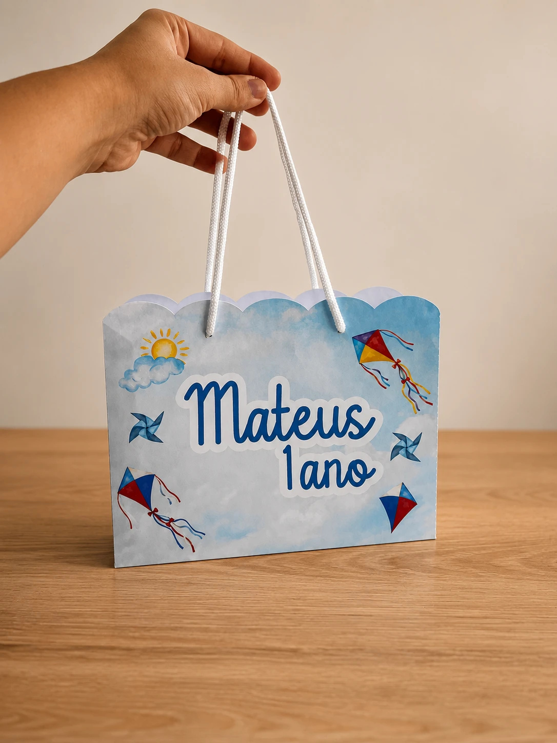 Sacolinha Pipa Personalizada | Sacolinha | Lembrancinha | Mimos | Aniversário Pipa