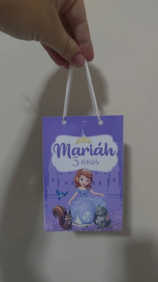 Sacolinha Pp Personalizada Princesa Sofia
