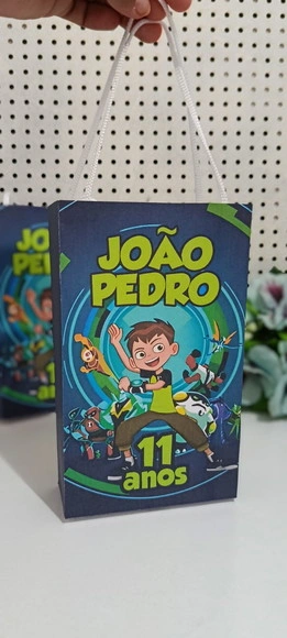 Sacolinhas Ben 10 - Lembrancinha Personalizada Pegue e Monte