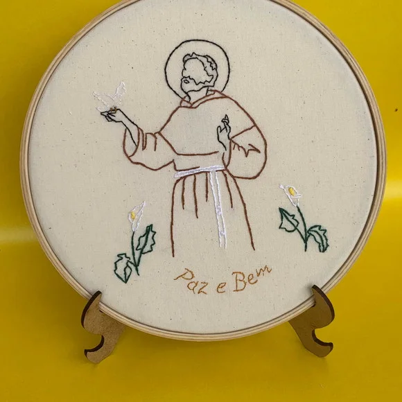 São Francisco de Assis- Católicos - Bordado Livre (1 Unid)