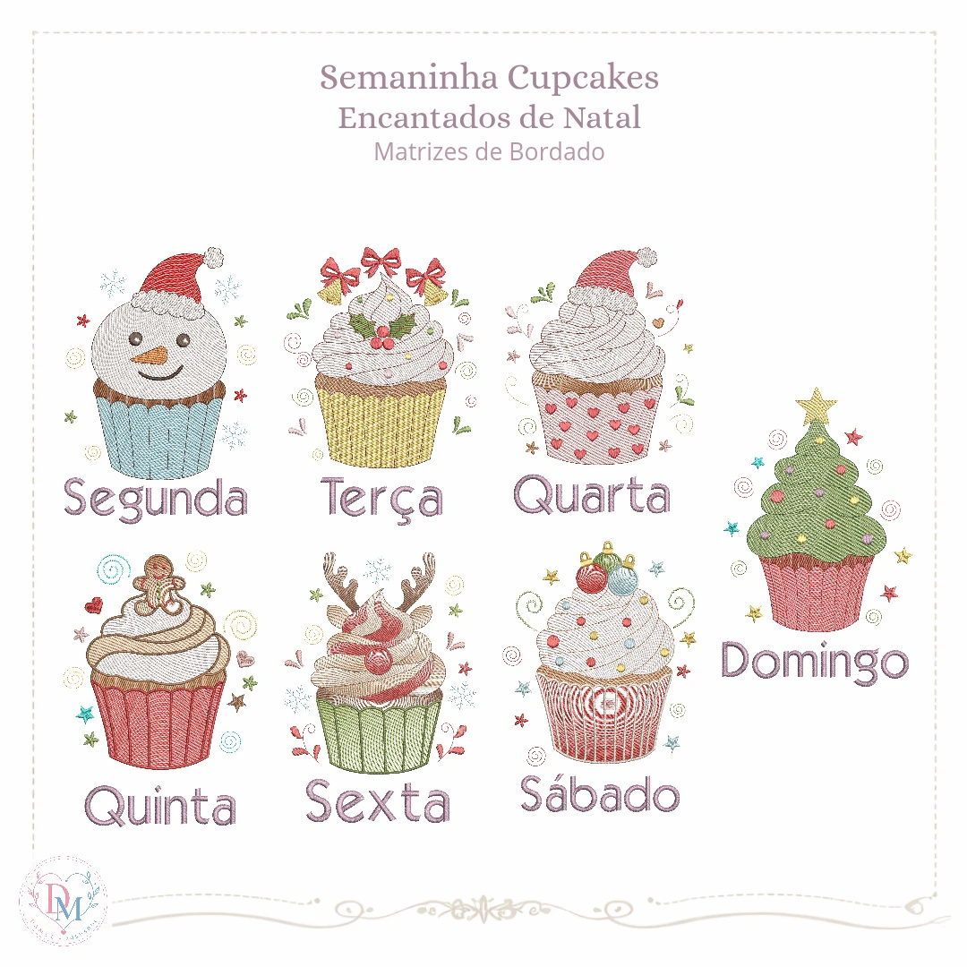 Semaninha Cupcakes Encantados de Natal (Pontos Leves)