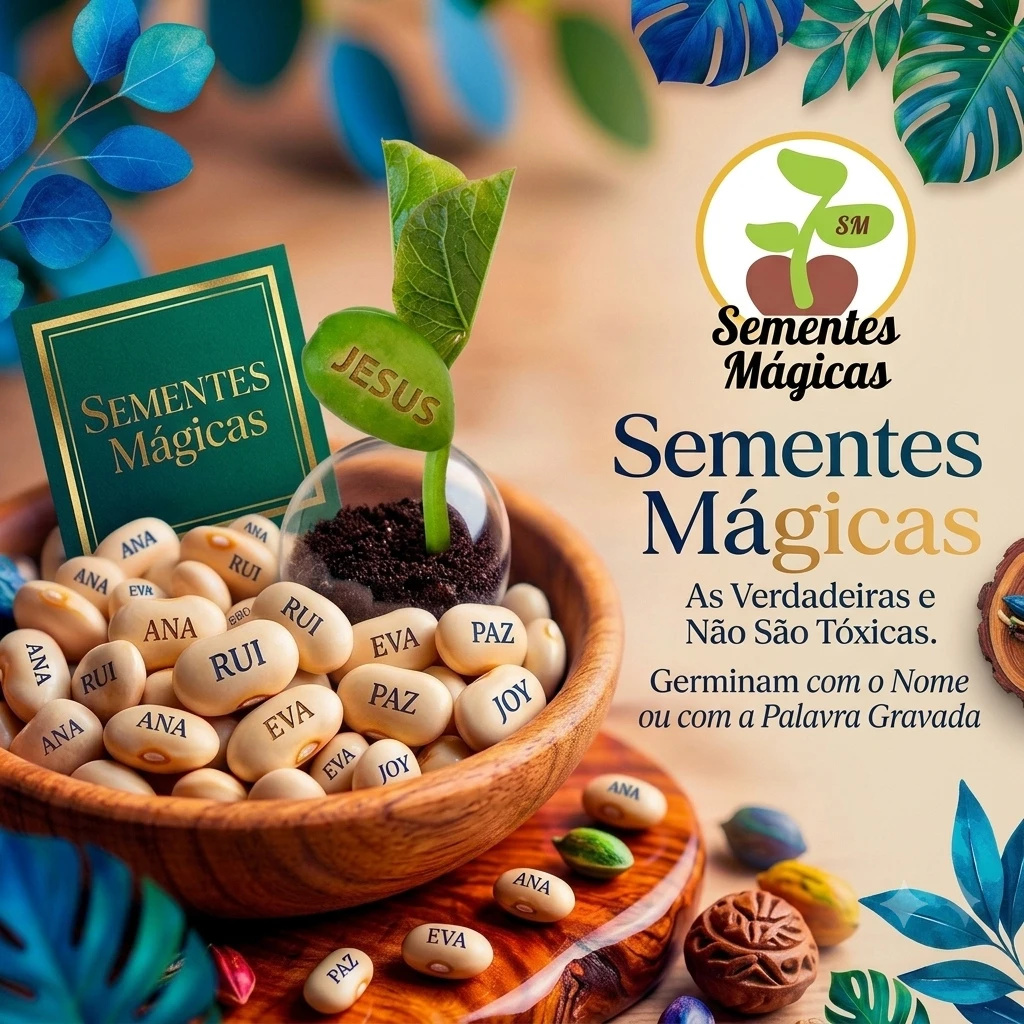 Semente Gravada com Nomes ou Palavras