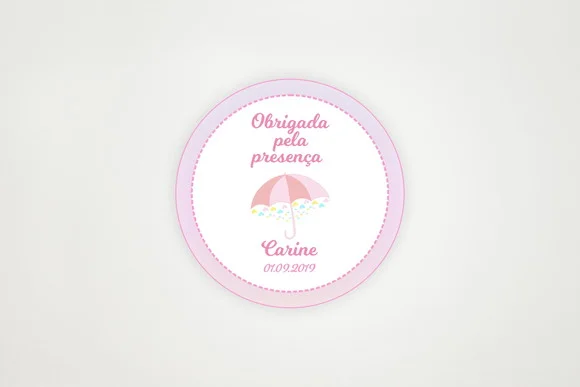 Tag Personalizada Chuva de Amor