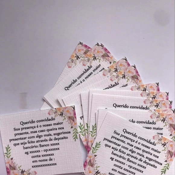 Tag/cartão Sugestão de Presente - Dinheiro Ref. 2150
