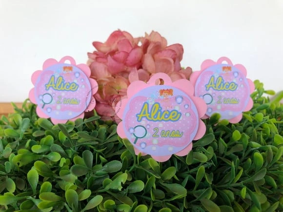 Tag de Agradecimento Bolinha de Sabão