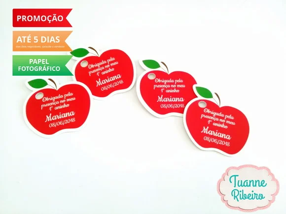 Tag de agradecimento - Branca de Neve