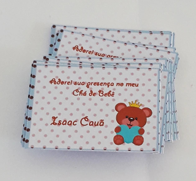 Tag em Adesivo para lembrancinhas Chá de Bebê