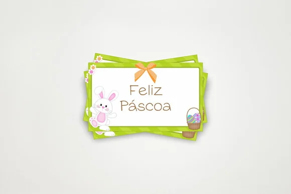Tag Personalizada Feliz Páscoa