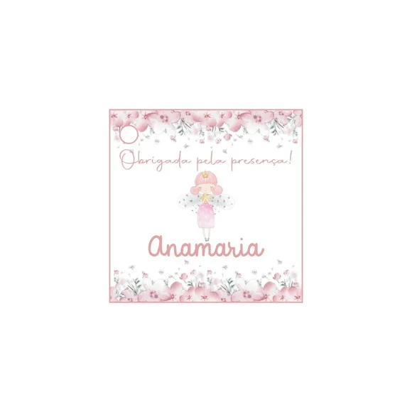 Tag Lembrancinha Personalizada Fadinha
