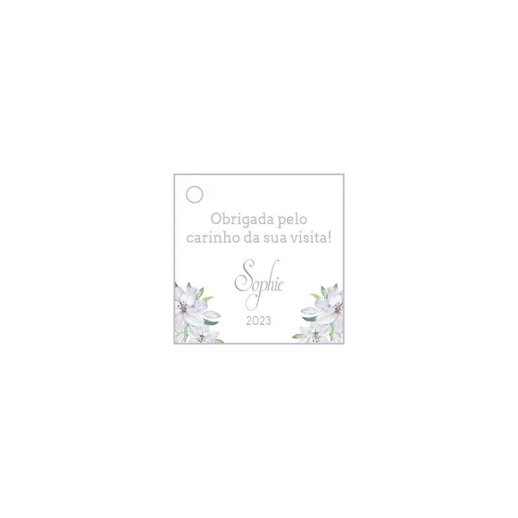 Tag Personalizada Maternidade Clean