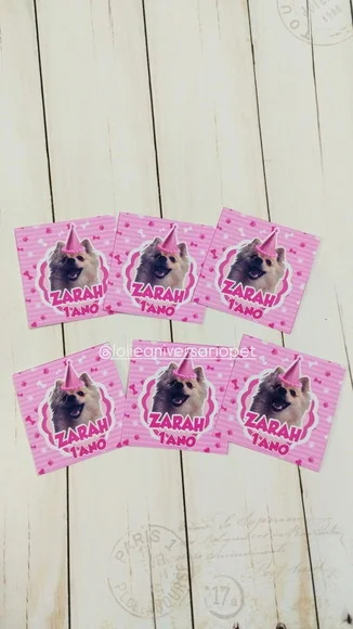 Tag para Lembrancinha Aniversário Cachorro