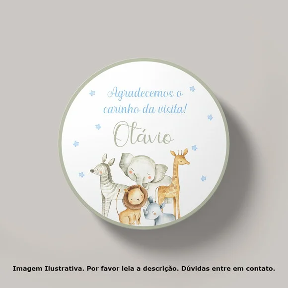Tag Personalizada Safari Azul