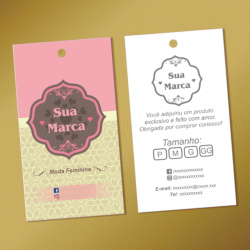 Tags Personalizadas Etiquetas para Roupas e Produtos 1000 un Tags Personalizadas Etiquetas para Roupas e Produtos 1000 un