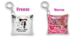 30 Chaveiro almofada Lembrancinha Casamento 30 Chaveiro almofada Lembrancinha Casamento