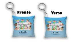 30 Chaveiro almofada  personalizado dia das crianças 30 Chaveiro almofada  personalizado dia das crianças