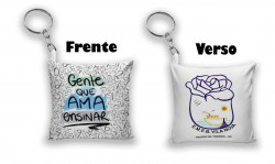 Chaveiro almofada  personalizado dia dos professores Chaveiro almofada  personalizado dia dos professores