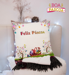 Almofada Pascoa Personalizada 30x30 feliz pascoa Almofada Pascoa Personalizada 30x30 feliz pascoa