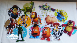 Aplique 3d 5x5 Toy Story deitado Aplique 3d 5x5 Toy Story deitado