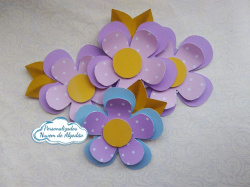 Aplique 3d de caixinha 5x5 Jardim encantado - Flores Aplique 3d de caixinha 5x5 Jardim encantado - Flores