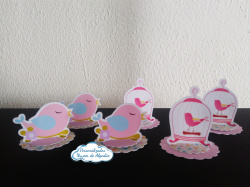 Aplique 3d de caixinha 5x5 Jardim encantado - Passarinhos Aplique 3d de caixinha 5x5 Jardim encantado - Passarinhos