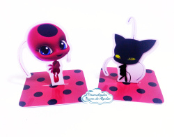 Aplique 3d de caixinha 5x5 Miraculous Aplique 3d de caixinha 5x5 Miraculous