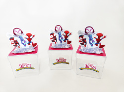 Aplique 3d de caixinha 5x5 Spidey e seus amigos espetaculares Aplique 3d de caixinha 5x5 Spidey e seus amigos espetaculares