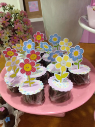 Aplique 3d de latinha 5x5 Jardim encantado - Flores Aplique 3d de latinha 5x5 Jardim encantado - Flores